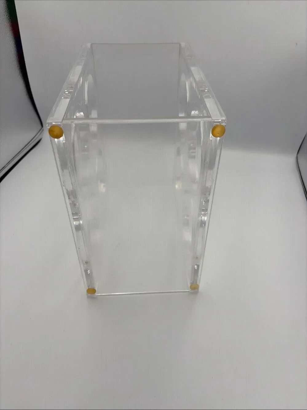 Lucite Clear Acrylic 4 Bottle Wine Rack Holder Mid Century Modern
